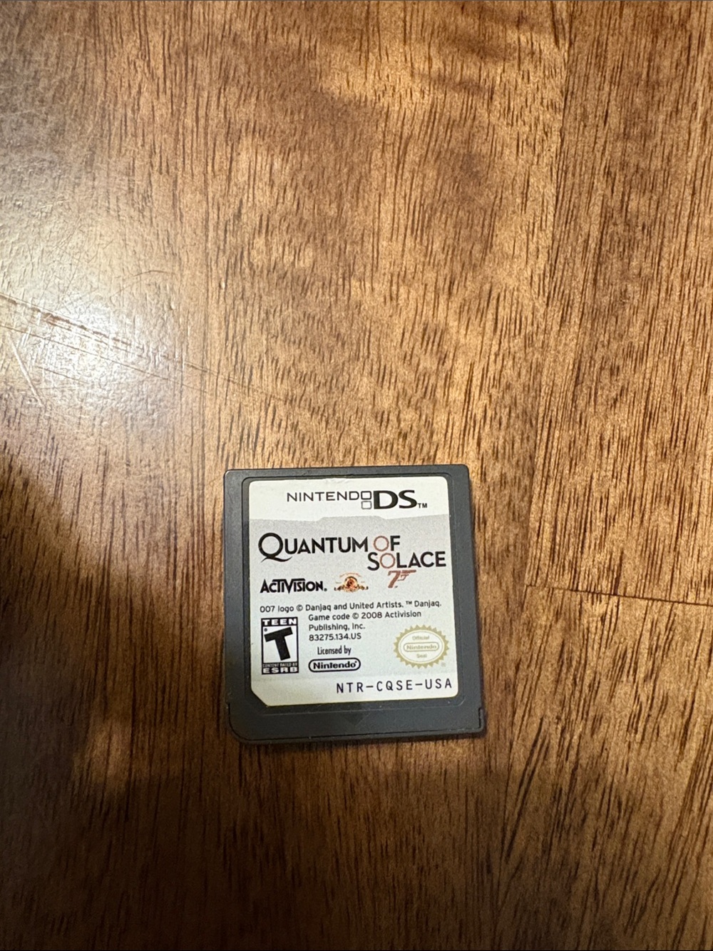 Nintendo DS Quantum of Solace Game Cartridge - White Label